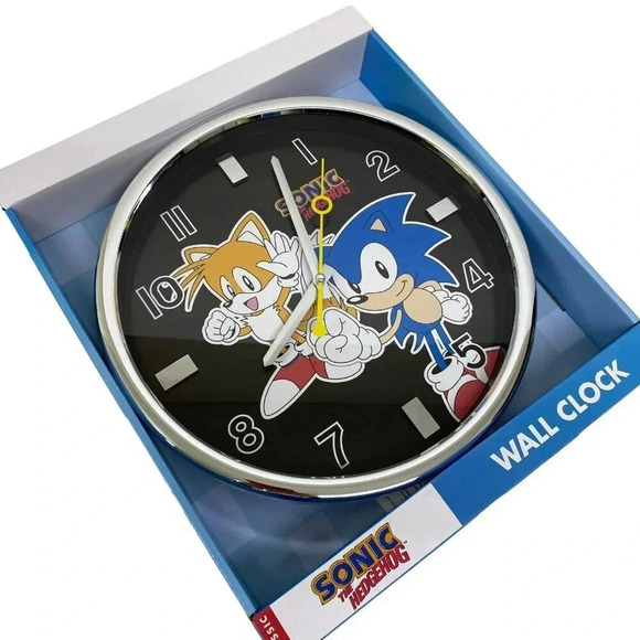 Sonic The Hedgehog & Tails Wall Clock Kids Room Gaming Decor - Picture 6 of 8